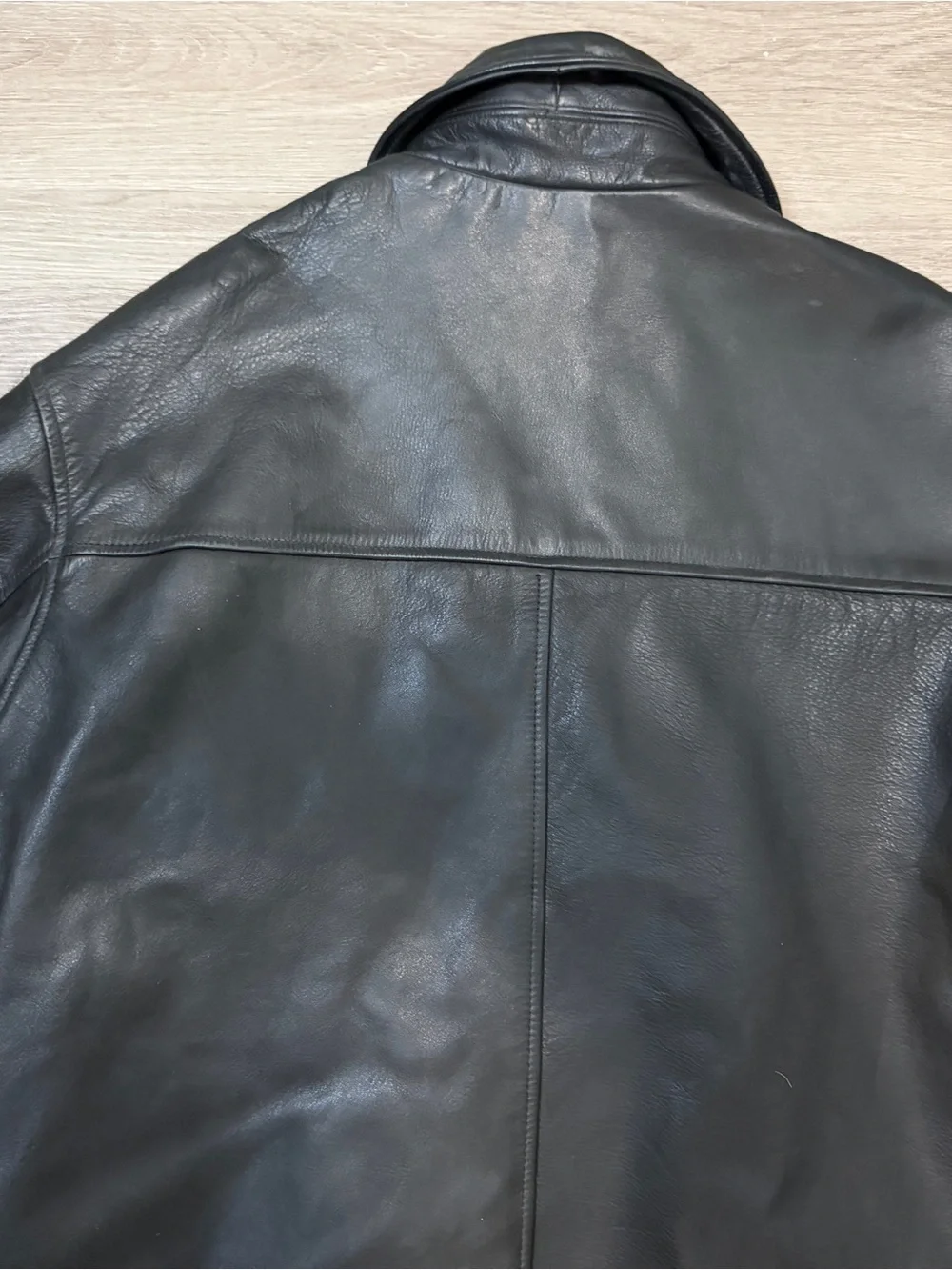J. Crew Black Leather Bomber Jacket 100% Leather Size M